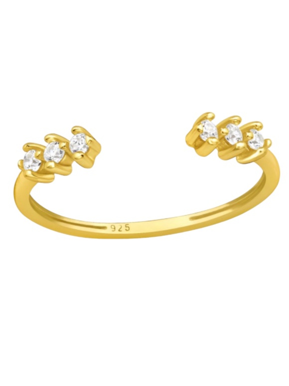 14K Gold Vermeil Adjustable Sparkling Toe Ring